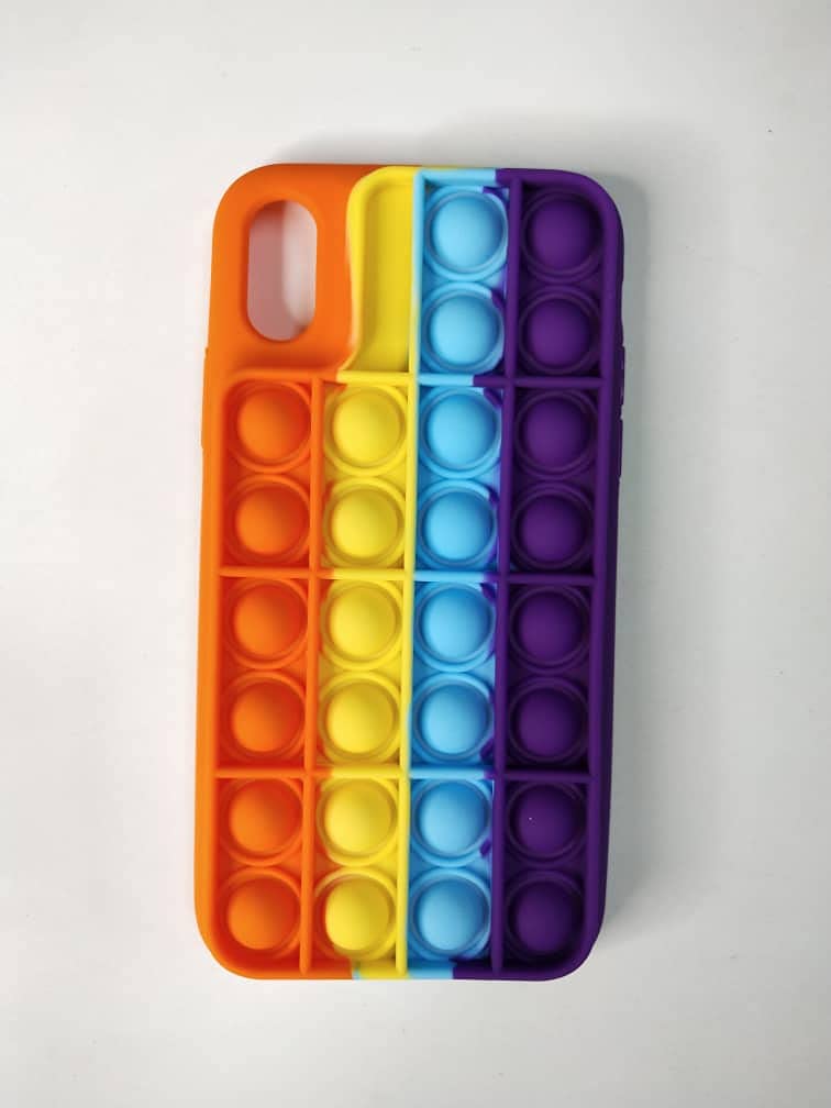 Pop it Case for iPhone X (Bright Rainbow)