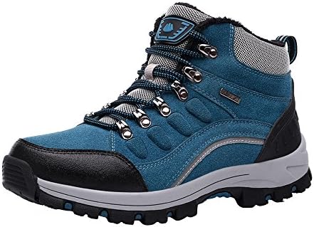 LAND SENLUNE Men's Hiking Shoes Waterproof Anti-Skid Wear Shoes Outdoor Long - Distance Shoes Running Shoes 7 Us Lakeblue