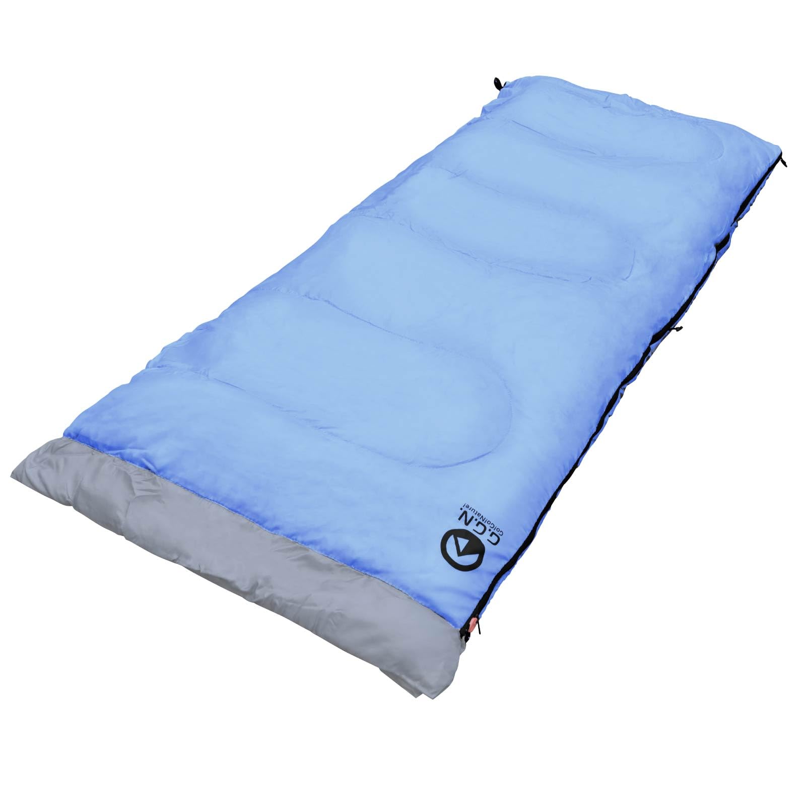 Go! Go! Nature! - Sleeping bag for adults, 190 x 80 cm, Blue