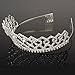 Crazy K&A Rhinestone Tiara Crystal Wedding Bridal Princess Crown Hair Comb Hair Jewelry for Women Girls