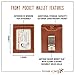 HOJ Co. Deacon ID BIFOLD Front Pocket Wallet-Full Grain Leather-Bifold Money Clip Wallet (Brown Smooth)