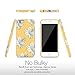 AknaCase Case Compatible with iPhone 6/6s for Girls, Get-It-Now Collection High Impact Flexible Silicon Cover [Retro Yellow Floral](216-U.S)