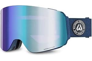 WILDHORN OUTFITTERS Wildhorn Roca Pro Cylindrical Ski Goggles Men Women, Ultra wide FOV 185°, Anti-Fog/Scratch 100% UV