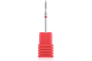 NMKL38 Flame Shape Diamond Cuticle Nail Drill Bit Pro Manicure for Nail Prep 3/32 Shank efile Bit (240-021R)