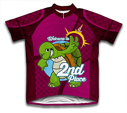 Turtle 2nd Place Short Sleeve Cycling Jersey for Men - Size XS