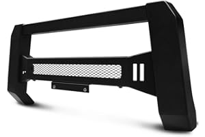 TAC TRUCK ACCESSORIES COMPANY TAC Modular Bull Bar Fit 2009-2018 RAM 1500|2019-2023 RAM 1500 Classic (Exclude Rebel&Warlock Trim) truck Pickup Fine Textured Black (Predator Mesh Version) Patent No.: US 10,315,599 B2)