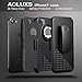 iPhone 7 Case, [Heavy Duty] [Drop Protection] [Shockproof] Tough Rugged Hybrid Hard Shell Cover Case with Belt-clip for Apple iPhone 7 [4.7 inch] ACLUXS- Black