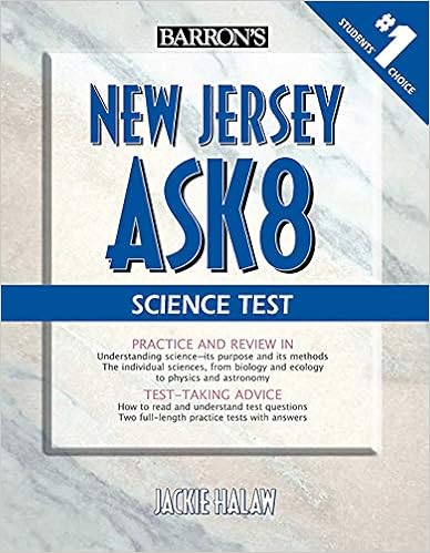 Barrons New Jersey Ask 8 Science Test Barrons Test Prep - 
