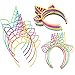Jovitec 24 Pieces Unicorn Headband Unicorn Horn Hair Hoop for Fancy Dress Cosplay Decoration Supplies, Assorted Colors