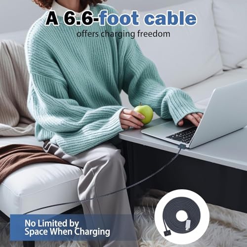 USB-C to Magnetic 3 Cable 140W for M4 MacBook Air Pro Charger, Magnetic Safe 3 Cable for MacBook Air (15''/13'' M4 2025, M3 2024, M2 2023, M2 2022), Pro (16"/14" 2024/2023/2021) -2M