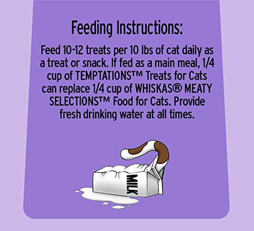 TEMPTATIONS Classic Treats for Cats Creamy Dairy Flavor 16 Ounces; With Our Mouthwatering Menu We Have a Flavor For Every Feline