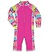 Sun Smarties Baby Girl UPF 50+ One Piece UV Protection Rainbow Surf Suit Sunsuit