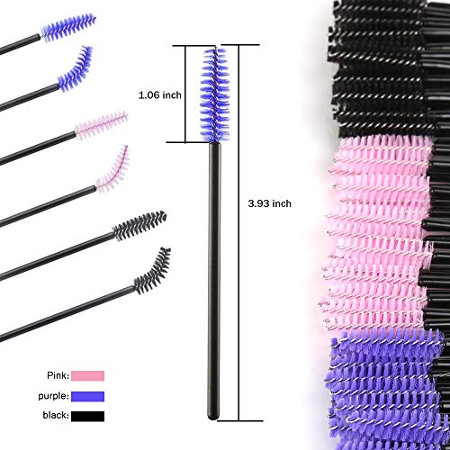 Disposable Mascara Wands, 300 Pcs Teenitor Eyelash Brushes Set Eyebrown