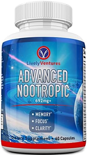 Advanced Formula Nootropic Brain Booster for Peak Mental Performance - Smart Drug Neuro Supplement with DMAE by Lively Ventures