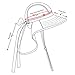 Womens Sun Hats Neck Flap Large Brim UV Protection Foldable Fishing Hiking Cap Blue