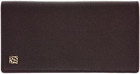 LQ LOUIS QUATORZE Men's Cow Leather Long Bifold Wallet Brown SL3AH16BR One Size Brown.