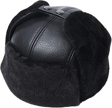 mens leather bomber hat