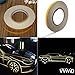 VViViD Reflective Fine Line Detail Tape Stripe 1cm x 3m Prelaminated for Interior/Exterior Use (Gold Yellow)