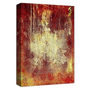 Canvas Wall Art Abstract Ink Collage Design Painting Artwork for Home Prints Framed - 12x18 inches