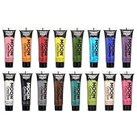 Face & Body Paint Set of 16 by Moon Creations - 0.40fl oz