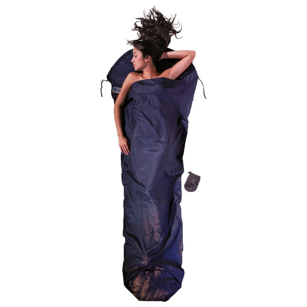 cocoon - Premium - Silk/Egyptian Cotton MummyLiner - Tuareg Blue