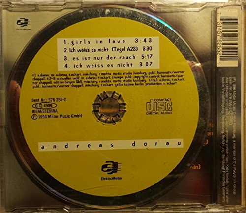 Andreas Dorau Girls In Love Ich Weiss Es Nicht Elektromotor 576 255 2 Amazon Com Music