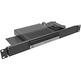 JINGCHENGMEI 1U Hinged Mini Rack Mount for HP Mini PC in 19" Rack Cabinet | Steel Server Rack Shelf Compatible with HP ProDesk Mini PC, HP EliteDesk Mini Business Desktop