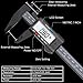 Digital Vernier Caliper, Electronic Ruler Measuring Tool 0-6 Inch/150 mm, Inch/Metric Conversion with Large LCD Screen, Black, by FstDgte