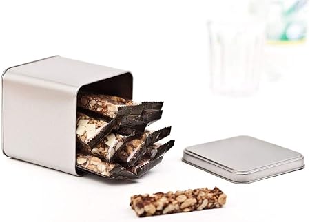 Perfekto24 Caja de Metal con Tapa Cuadrada, Caja de Metal de 10 x 10 x 10
