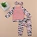 Baby Boys Girls Family Clothes Long Sleeve Camouflage Romper Outfit Pants Set +Hat+Headband (0-6 months, sister pink-A)