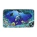 NUOLUX 3pcs/Set Ocean Style Underwater World Dolphin Carpe Toilet Mat