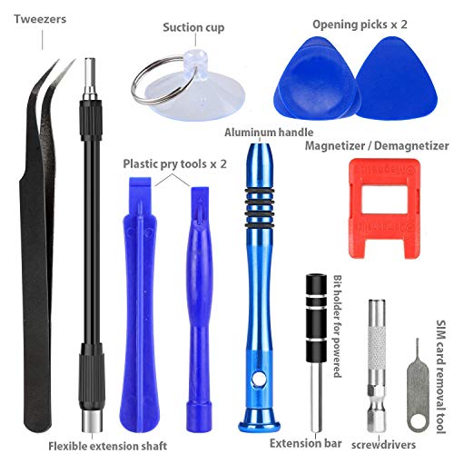 Screwdriver Set, Apsung 110 in 1 Repair Tool Kit Multi-function Magnetic Precision Screwdriver Set,Flexible Shaft Compatible with Mobile Cell Phone Iphone Android Ipad Computer Laptop Computer PC