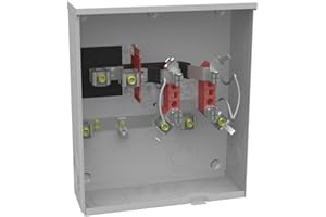 Milbank U1980-O-KK-DPL 1 Phase Ringless Meter Socket With Horn Bypass 4 Jaw 1 Position 200 Amp