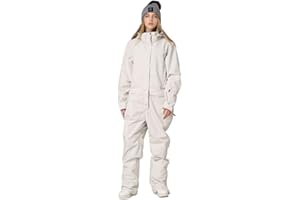 RIUIYELE Womens Mens One Pieces Ski Suits Jumpsuits Insulated Waterproof Snowsuits Winter Outdoor Snowboard Coveralls