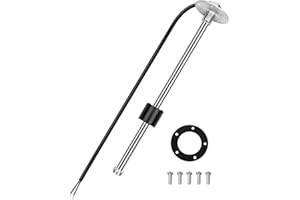 HZSIFU Fuel Level Sending Unit 240-33 ohms 13"(330mm) for Marine Boat Truck Car, Fuel Water Level Gauge Sensor Stainless Steel Fuel Gas Sender