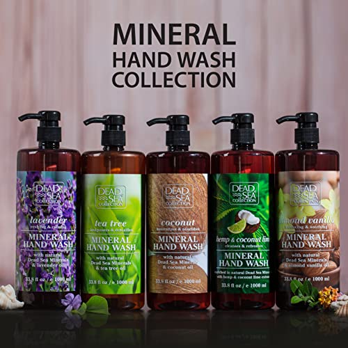 Dead Sea Collection Hand Soap Almond Vanilla Foaming Hand Soap with Minerals Pack of 2 (67.6