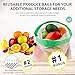Reusable Silicone Food Storage Bags ,Yeeone 17 Pack Food Grade Airtight Seal Versatile Preservation Bags for Sandwich, Snack, Vegetable, Liquid, Meat, lunch, fruit, Freezer Containers