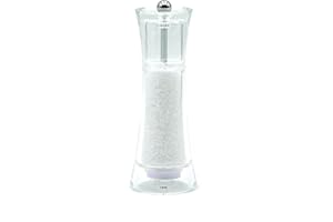 Bisetti Verona Acrylic Salt Mill, Clear, 6.9"