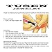 TUSEN JEWELRY 8MM Mens Wedding Band Thin Blue Line Plated Tungsten Carbide Ring12