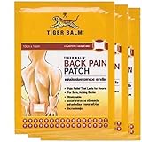 Tiger Balm Back Pain Patch Pain relief stretchable plaster for back ache muscle pain (3 packs , 6 patches)