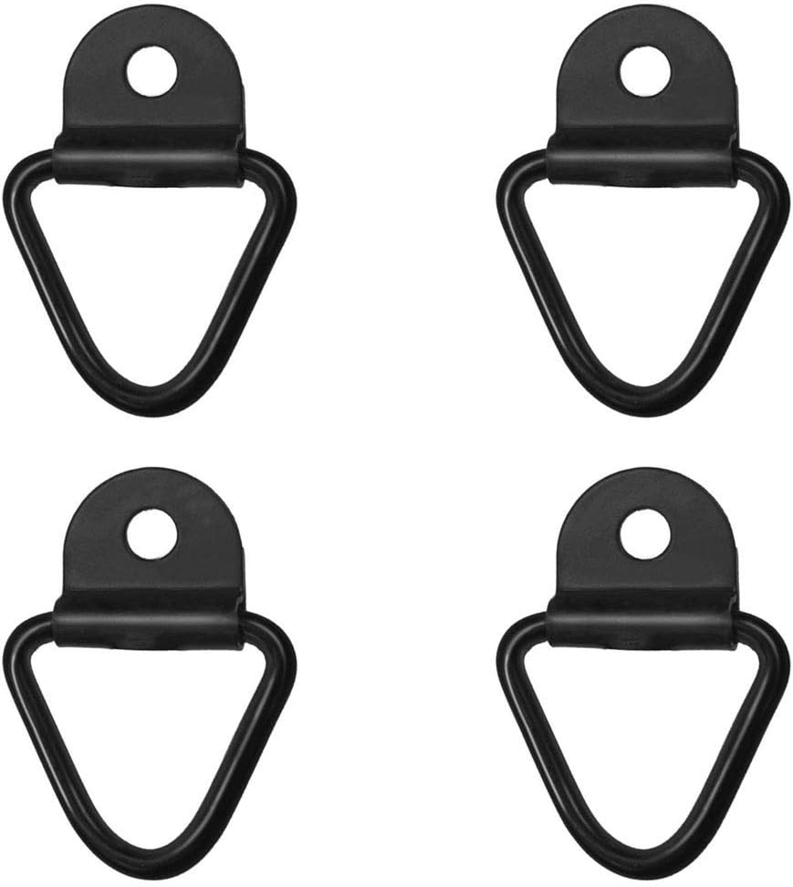 GZSJY 4pcs Truck Tie-Down Anchors - 2" Diameter Stainless Steel Bolt-on D-Rings for Cargo on Trucks, Replacement for Fitting Tie-Down for Trailers, Trucks and Warehouses