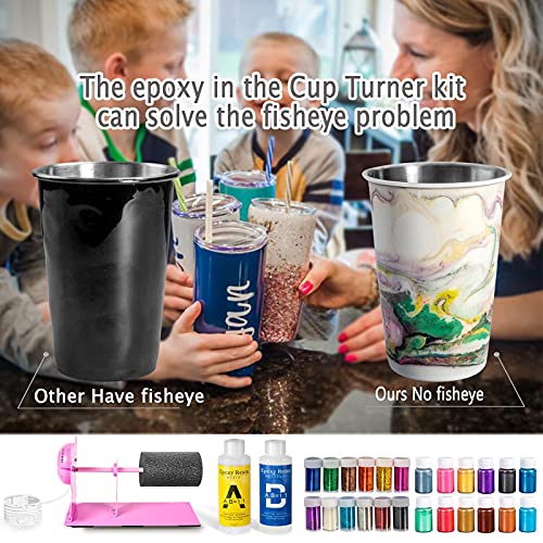 Cup Turners for Tumblers, Tumbler Turner Kit, Epoxy for Tumbler, for Epoxy Cup Spinner DIY Crafting, Cup Turner Kit, Tumbler Spinner