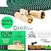 100ft Expandable Garden Hose Expanding Water Hoses, 100feet Flexible Lightweight Gardening Hoses No Kink, Outdoor Yard Cloth Hose can 3x Expandable with 100% Solid Brass Valve 9 Function Hose Nozzle