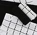 Excellent Deals Kitchen Terry Towels [12 Pack, Black & White] - 100% Cotton Dish Cloths 15