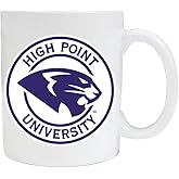 R and R Imports High Point University 12 oz White Ceramic Coffee Mug Officially Licensed Circle Design Single