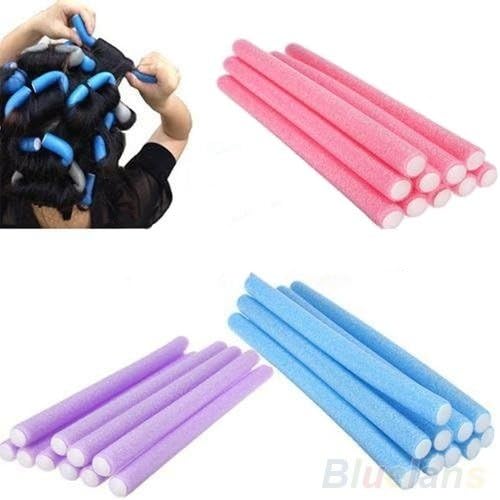 10Pcs Curler Makers Soft Foam Bendy Twist Curls Tool DIY Styling Hair Rollers