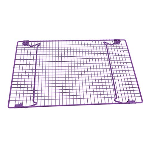 GloryMM Baking Nonstick Cooling Racks Multi-Purpose Stainless Steel Bread Barbecue Square Rack For Baking Fits Half Sheet Pans Cool Cookies Cakes - Thumbnail 3