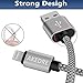 iPhone Charger, AKEDRE 4Pack [10 /6.6 / 3.3 /3.3 ] Foot  Durable Nylon Braided Lightning Cable Charger for iPhone 8/8 Plus/7/7 Plus/6/6s/6 Plus/6s Plus/5/5c/5s/SE,iPad iPod Nano iPod Touch(Gray)