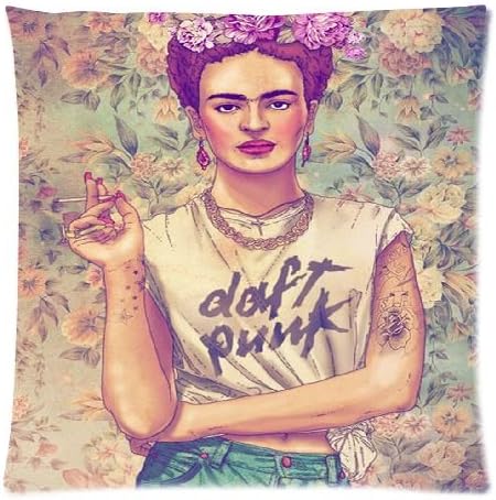 AprilHK Custom Frida kahlo Zippered Pillowcase Pillow Cases Cover 16''x16'' (Twin Sides)