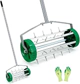 Colwelt Lawn Aerator Rolling Heavy Duty Manual 124cm Handle Spike Aerator view 1
